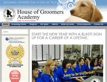 Tablet Screenshot of houseofgroomers.com